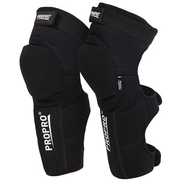 

elbow & knee pads propro motorcycle protector sports scooter motor-racing guards gears protective kneepad s/m, Black;gray