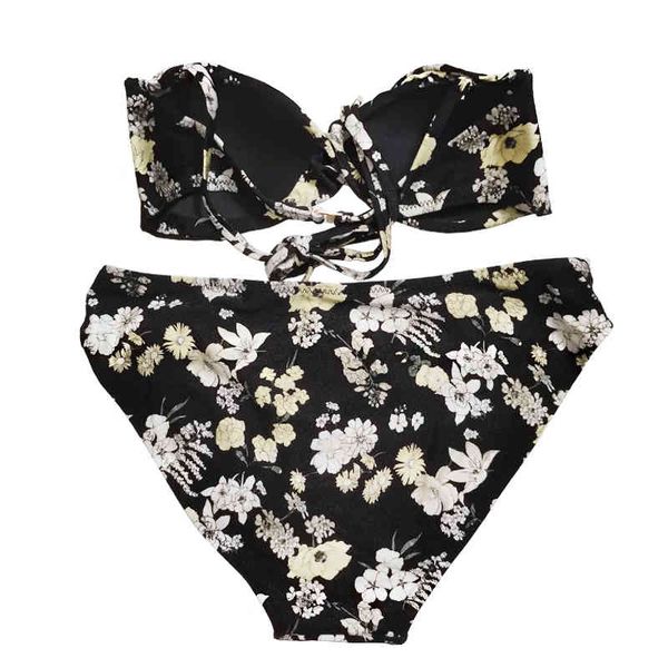 

bikini turtleneck two-piece double-sided beach suits women's, White;black