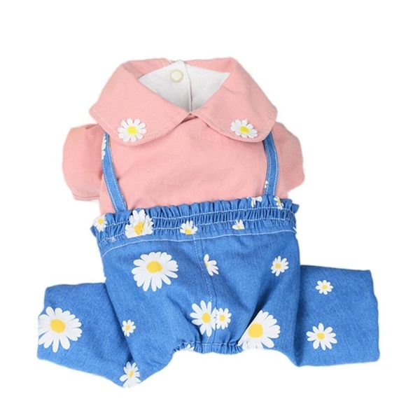 

dog apparel overalls denim jumpsuit winter clothes pet clothing ropa para perro products costume puppy outfits coat dropship