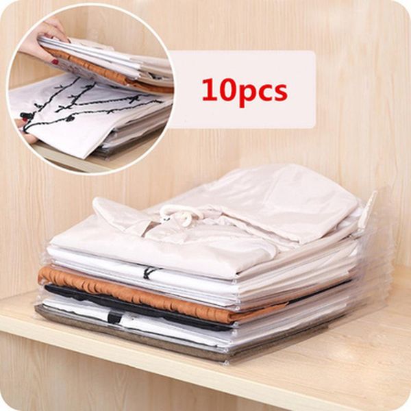 

hooks & rails simple 10pc practical clothes organizer quick folding board cabinet creative travel backpack suitcase t-shirt file storage