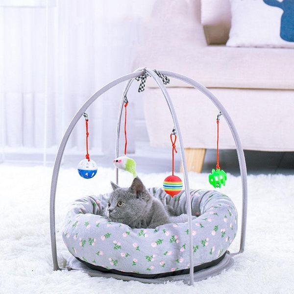 

cat beds & furniture pet hammock bed house mat multifunctional warming sleeping removable rattle universal for all seasons