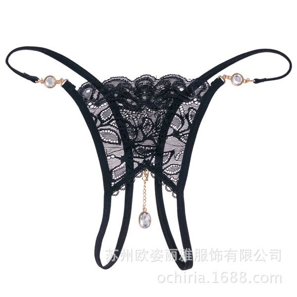 

and transparent lady elastic lace, Black;white