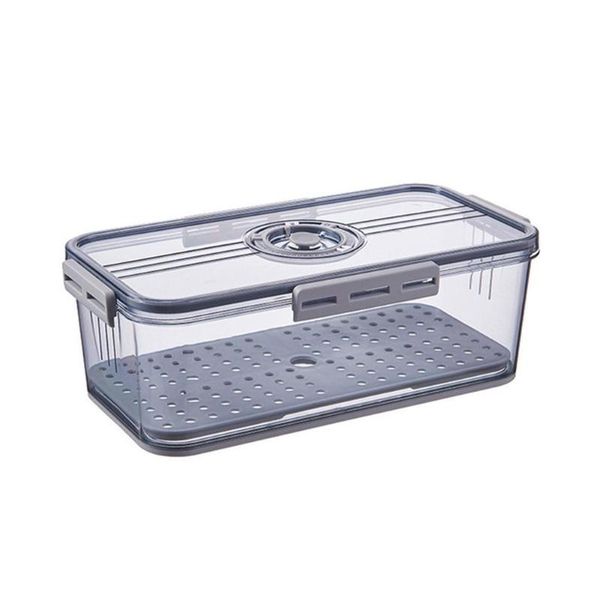 

storage bottles & jars box gray yellow safe noise-er refrigerator food fruit sealed timekeeping fresh-keeping