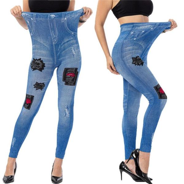 

women's jeans women stretch high waist jegging denim skinny slim pants trousers leggings fashion casual daily clothes pencil, Blue
