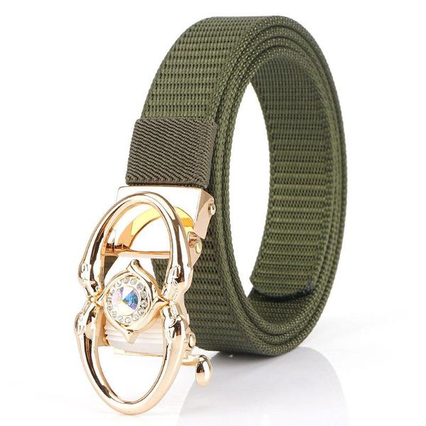 

belts 2021outdoor belt trend women's youth buckle simple student leisure nylon beltwaistband, Black;brown