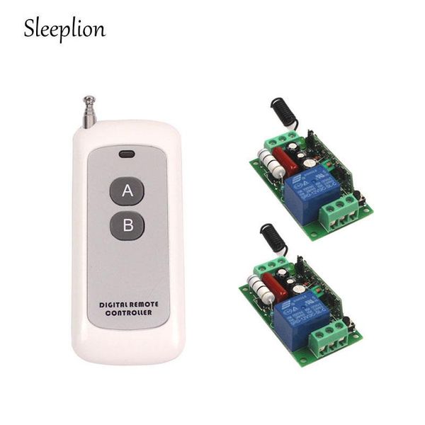 

smart home control sleeplion wireless relay 220v 110v remote switch 10a 1ch 1 transmitter+2 receiver