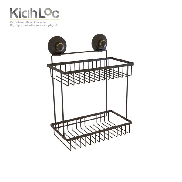 

bathroom double storage punch-toilet no adhesive tier storage rack shelf