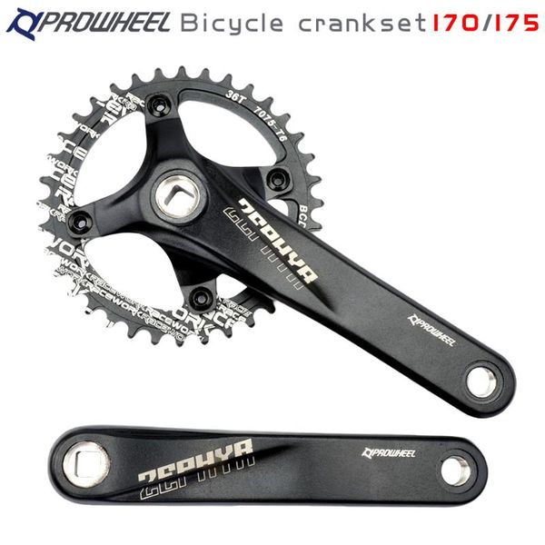 

bike heels & chainwheels prowheel mountain crank sprockets 170/175mm square hole aluminum alloy 30/32/34/36 / 38t sprocket 104bcd mtb