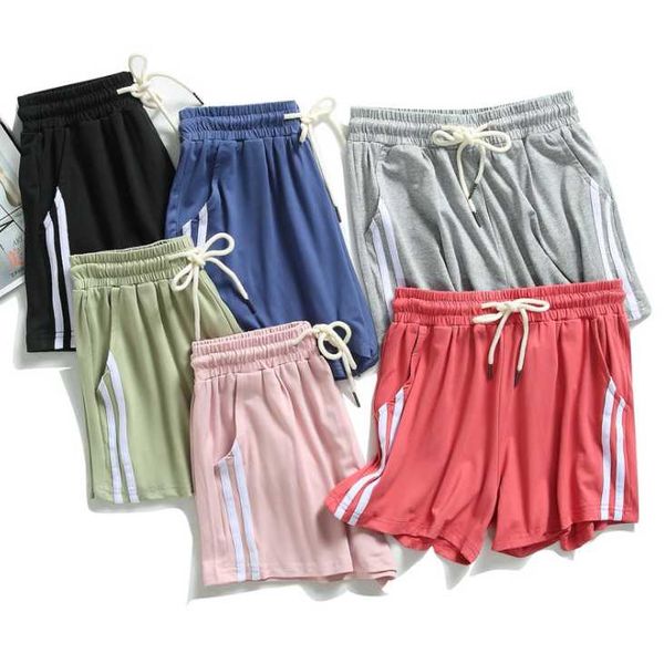

women's shorts summer loose fit draw string sport beach, White;black