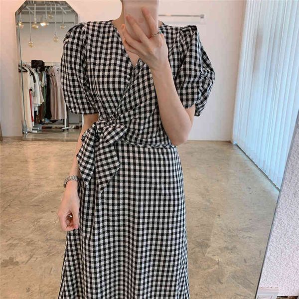 

dresses lady chic plaid summer slim long es femme outwear casual girls streetwear vestidos, Black;gray