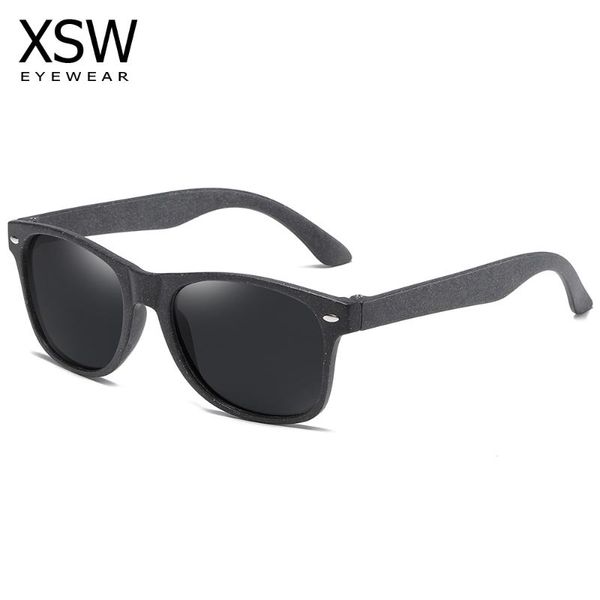 

sunglasses xsw polarized wooden straw can be decomposed natural material s7061, White;black