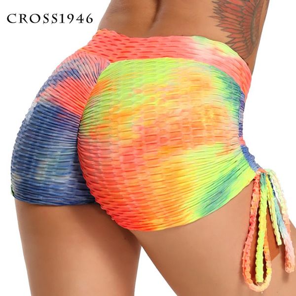 

printing workout leggings yoga shorts women summer sports gym running breathable short outfit