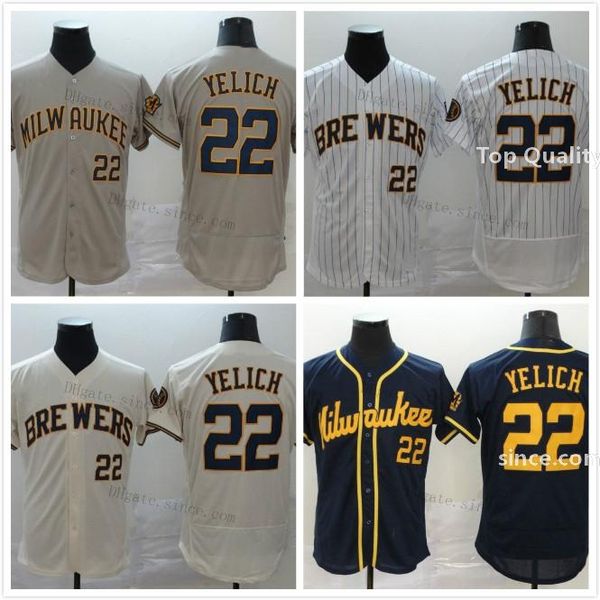 

22 christian yelich jersey robin yount brandon woodruff lorenzo cain devin williams kolten wong vogelbach milwaukee jerseys any name s-6xl, Blue;black