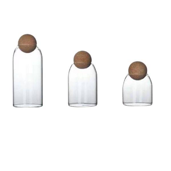 

storage bottles & jars 500/800/1100ml glass tank practical borosilicate for restaurant heat-resistant xqmg