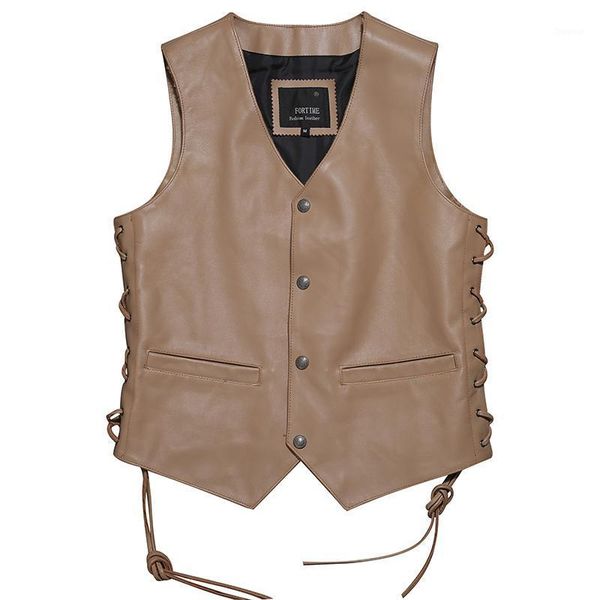 

men's vests genuine cowhide waist vest motorcycle suit first layer short slim jacket large size 2xl 3xl 4xl, Black;white