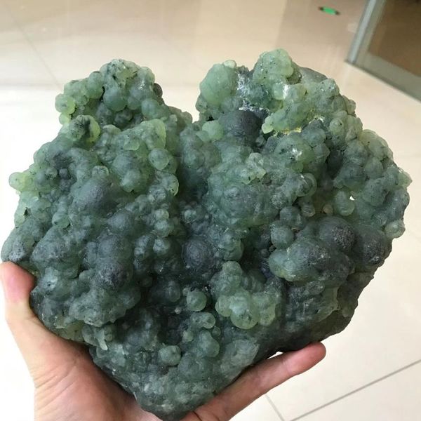

100% real natural green prehnite quartz crystal mineral specimens rough grape stone agate ore folk collectibles for sale decorative obje obj
