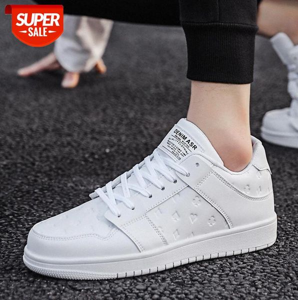 

men's white shoes, trendy sports casual youth, running shoes #ga5z