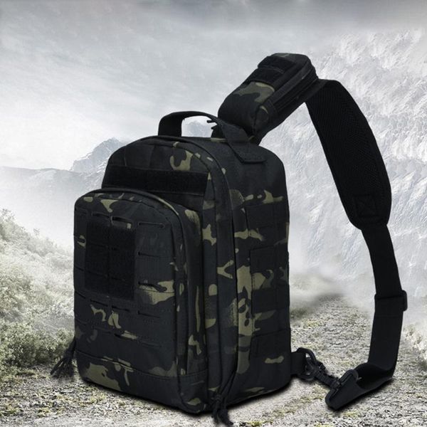 

tactical hiking crossbody bag outdoor sport men's fishing hunting trekking mitility rucksack climbing chest bags x242a