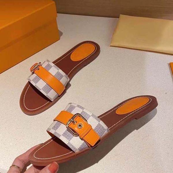 

luxury flat sandal design embroidery black slippers shallow beach leisure indoor lace lock box full set of accessories 35-41 shoe008 1302