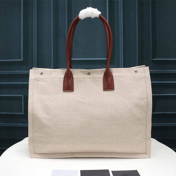 

women handbags rive gauche tote bag shopping bag handbagn linen large beach bags luxury designer travel bag