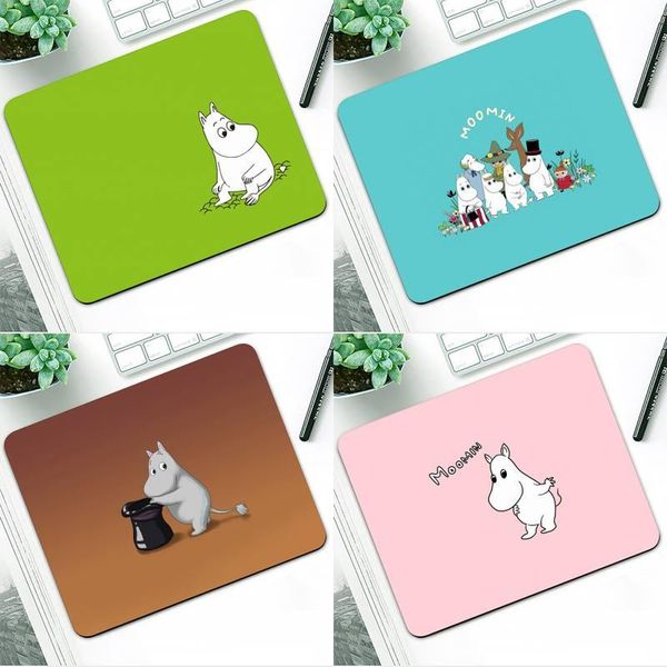 

mouse pads & wrist rests zororong cute cartoon hippo-moomins pad table rug pc lapcomputer ipad notebook rubber wholesale mat