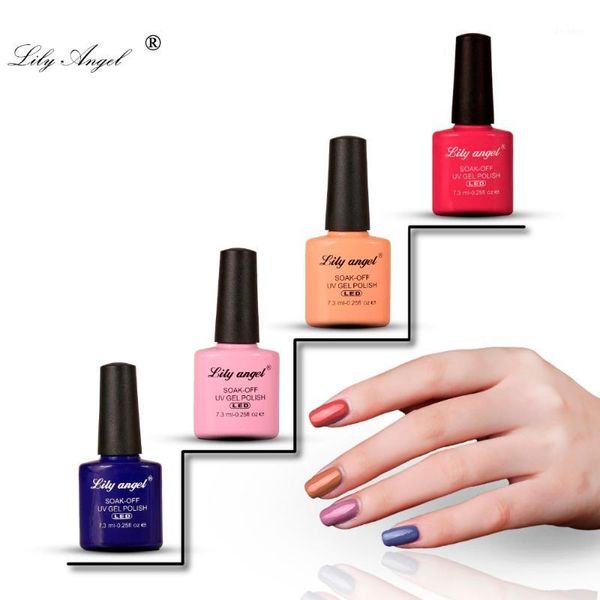 

nail art design nude gel polish 7.3ml 110 colors soak off uv led lacquer set1, Red;pink