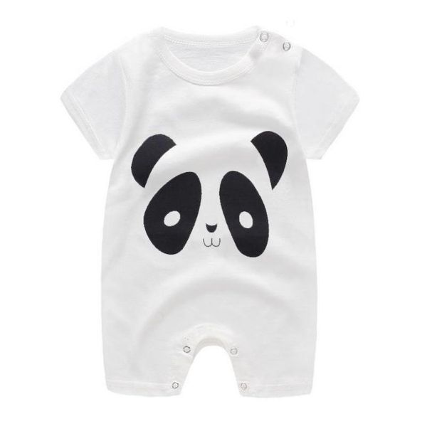 

jumpsuits zwf1050 infant baby boys clothes cartoon animal short sleeve rompers born cotton clothing toddler roupas pajamas, Blue