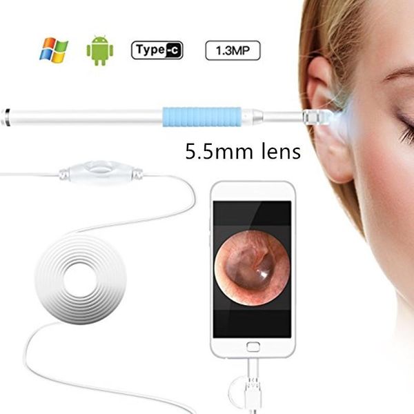 

mini ear 3 in1 cleaning android usb 5.5mm visual spoon earpick otoscope ip cameras
