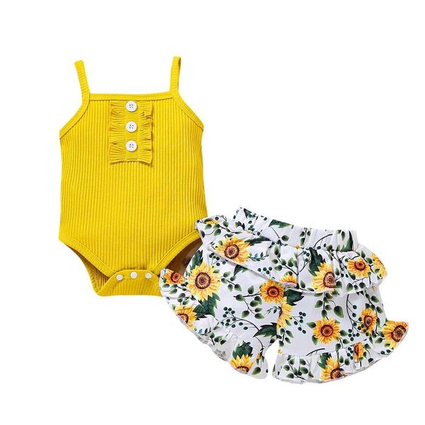 

infant girls summer clothes set fashion flower toddler girl clothing 2021 +skirt 2pcs sets, White