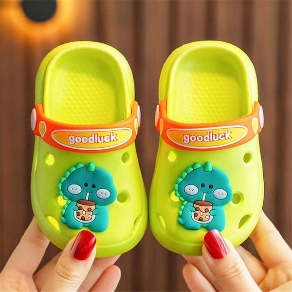 

summer children slippers boys girls cute cartoon animals sandals kid soft eva bathroom non-slip slides toddler indoor home shoes slipper, Black;grey