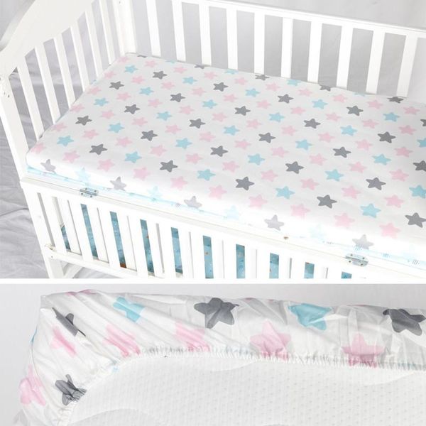 

bedding sets baby fitted sheet for borns cotton soft crib bed children mattress cover protector 130x70cm allow custom make