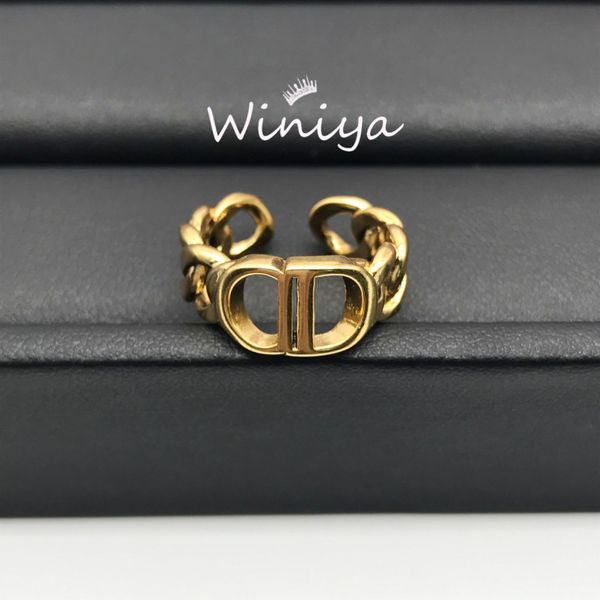 

design jewelry new brass letter inlaid diamond ring lax6, Silver