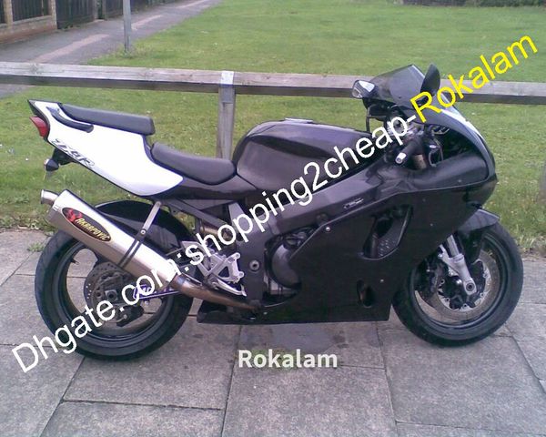 Kawasaki Ninja ZX 7R 1996 1997 1998 1999 2000 2001 2002 2003 ZX-7R ZX7R Siyah Beyaz Kazanmış Motosiklet Takma Seti