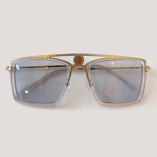 

new 2020 women's fashionable atmospheric sunglasses retro square frame sunglasses uv400 with gift box, White;black