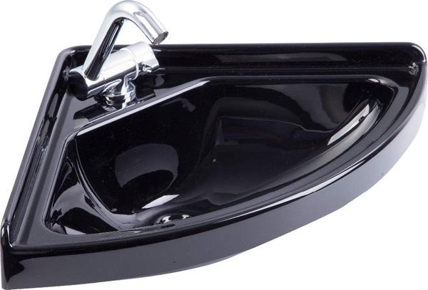 

parts hand wash basin sink acrylic triangular with folded faucet boat yachts van camper trailer caravan accessories 380*380*100mm atv