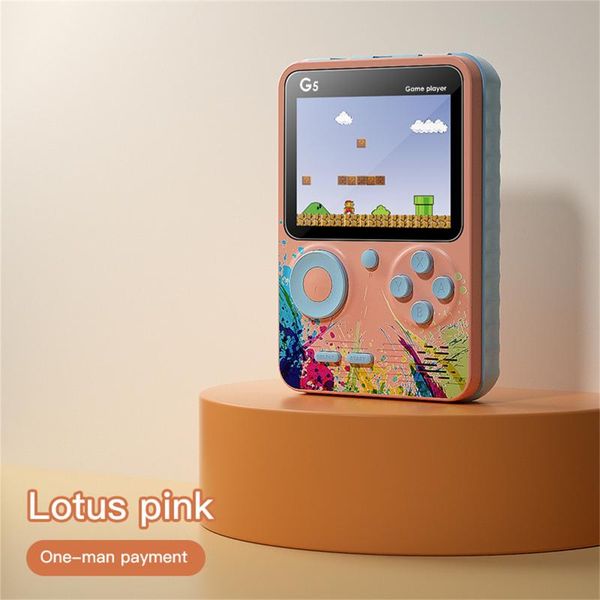 

portable game players video consoles 500 retro games in 1 av out two player gamepads rechargeable battery for kids gift