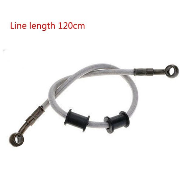 

motorcycle brakes 50cm-120cm brake hose braided steel clutch oil line w91f
