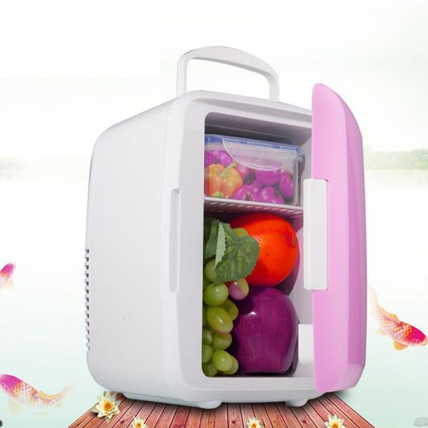 

car fridge 4l energy saving and eco-friendly practical portable mini drink cooler travel cosmetic organizer