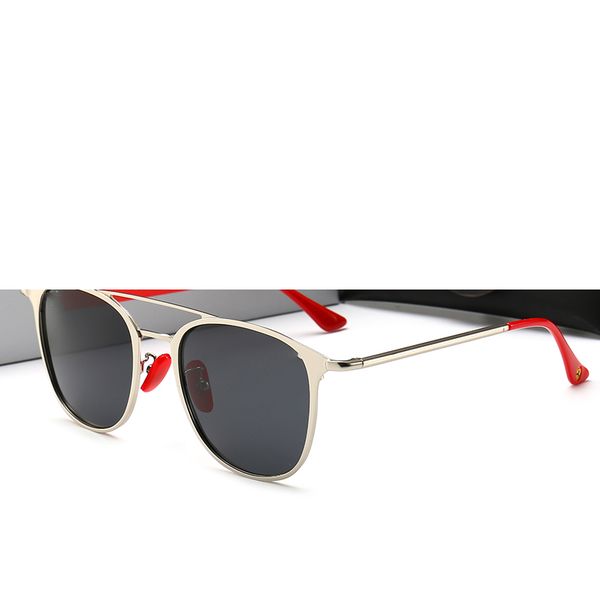 

korean version ins net red anti ultraviolet high grade sunglasses black frame gray women's fashion, White;black