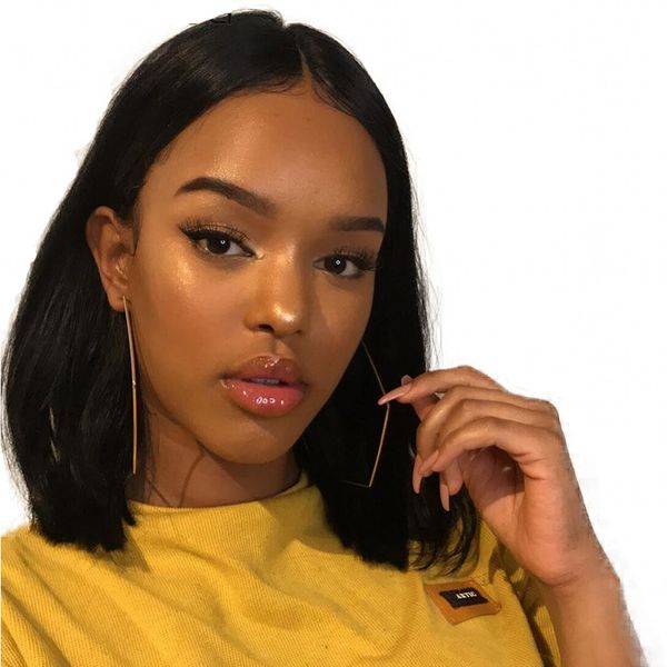 

peruvian straight hair t part lace wigs for women full end short human hairs bob wig natural hairline 130% density, Black;brown