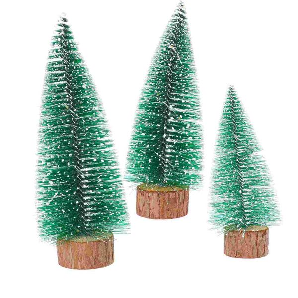 

christmas decorations 3pcs mini tree with light creative led decor home adornment