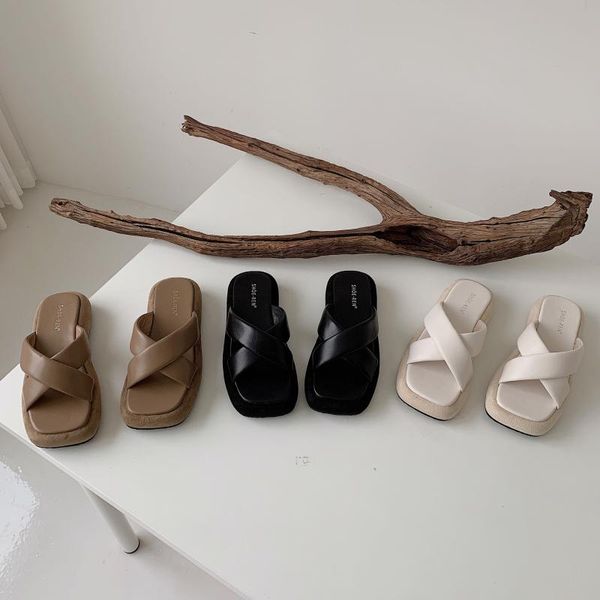 

slippers shoes ladies' low luxury slides beige heeled sandals platform rubber flip flops flat designer black summer hawaiian pu