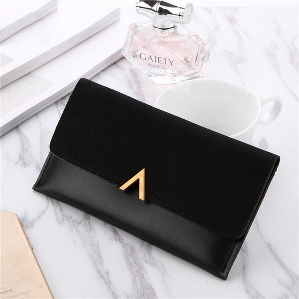 

wallet woman long purse fashion simple pu leather wallets professional women card holder clutch bag coin money selling, Red;black