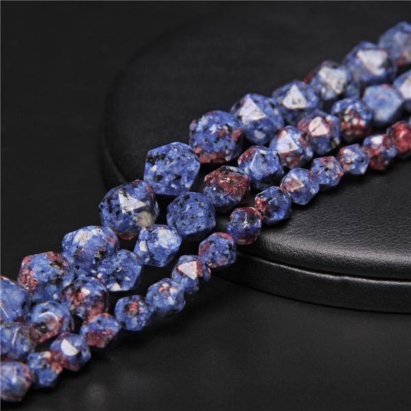 

other fashoin faceted blue jaspers stone round beads natural spacer charms for jewelry making diy bracelet 6/8/10mm 15inch