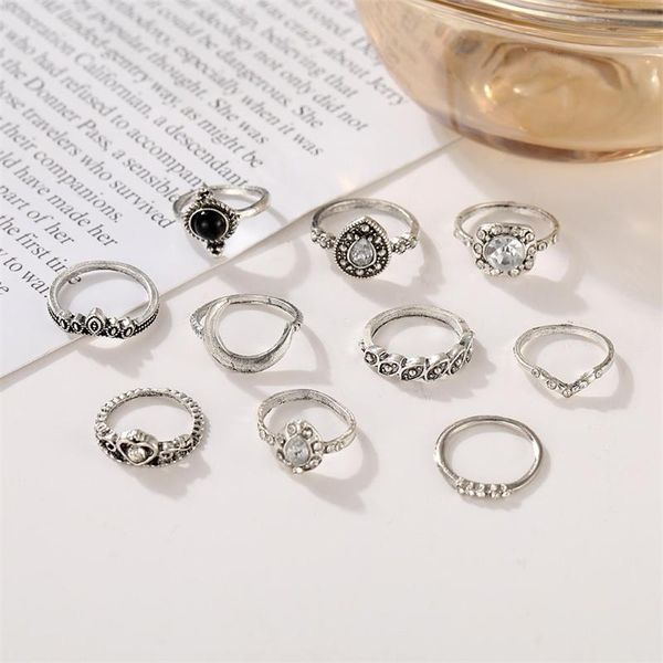 

wedding rings 53671 joint ring set black moon 10 piece, Slivery;golden