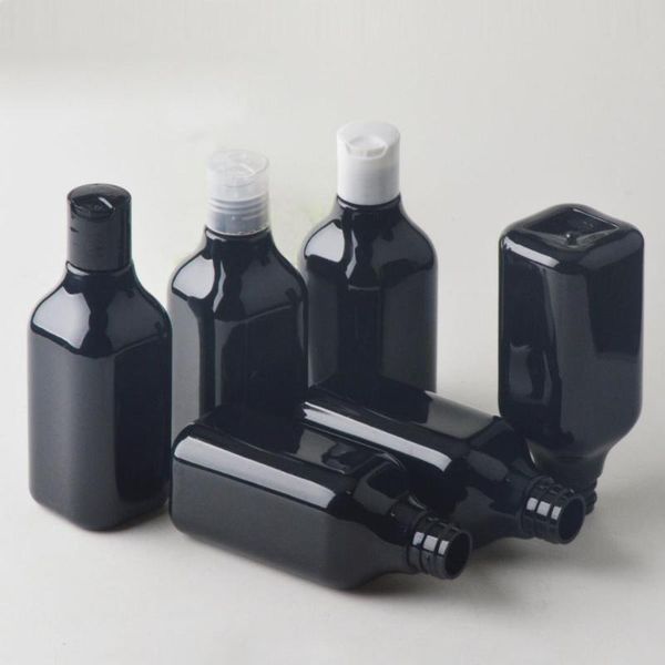 

storage bottles & jars 30pcs 200ml square plastic disc cap for liquid soap shower gel hair conditioner refillable cosmetic containers travel