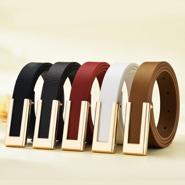 

belts women's pu leather belt, classic skinny belt with alloy buckle for dress jeans pants, Black;brown