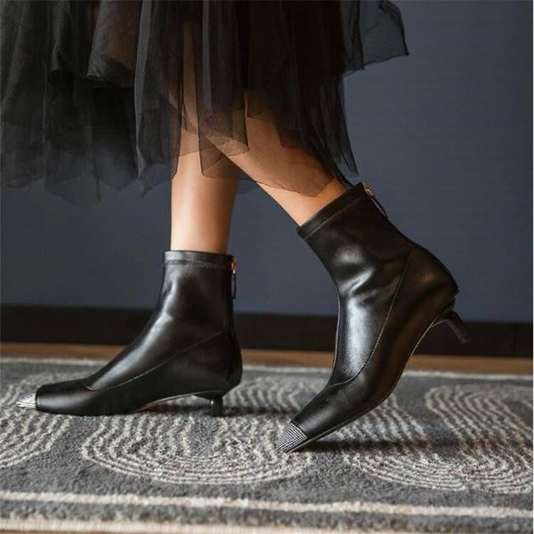 

boots strange heel rhinestone square toe ladies stiletto heels black beige white light green retro high winter boot