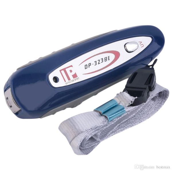 DP-323 Mini 2 in 1 UV Lampada di disinfezione a raggi ultravioletti Valuta portatile Rilevatore di banconote Rilevatore di banconote Contraffatto Con scatola al dettaglio e cordino