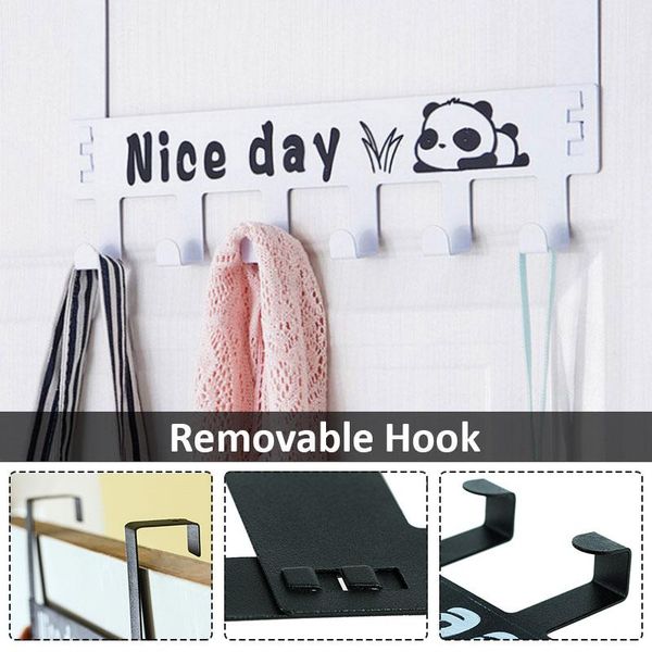 

robe hooks practical portable kitchen carbon steel shelf home decor wall hook door durable seamless clothes bathroom alete closet